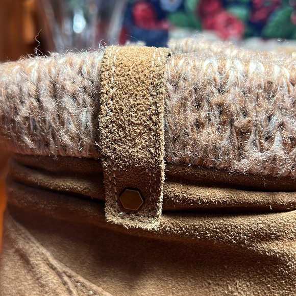 KHOMBU Womens Leather Winter Boots Size 8M. - Picture 2 of 12